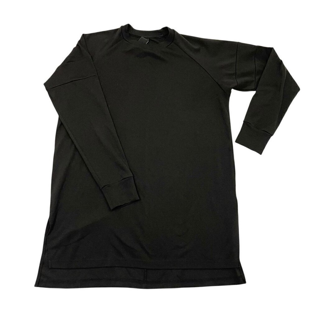 ADYN Relaxed Long Sleeve Tunic Long Shirt Black Unisex size Medium David Rose